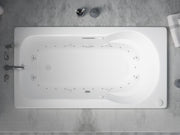 Atlantis Whirlpool 3260ZDRX Zepher  32 in. x 60 in. Air and Whirlpool Jetted Bathtub in White with Right Drain - view 4