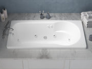 Atlantis Whirlpool 3260ZWL Zircon Series 60 in. x 32 in. Rectangular Whirlpool Bathtub with Left Side Drain and V-Style Back Jets in Glossy White - view 5