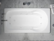 Atlantis Whirlpool 3260ZWR Zircon Series 60 in. x 32 in. Rectangular Whirlpool Bathtub with Right Side Drain and V-Style Back Jets in Glossy White - view 4