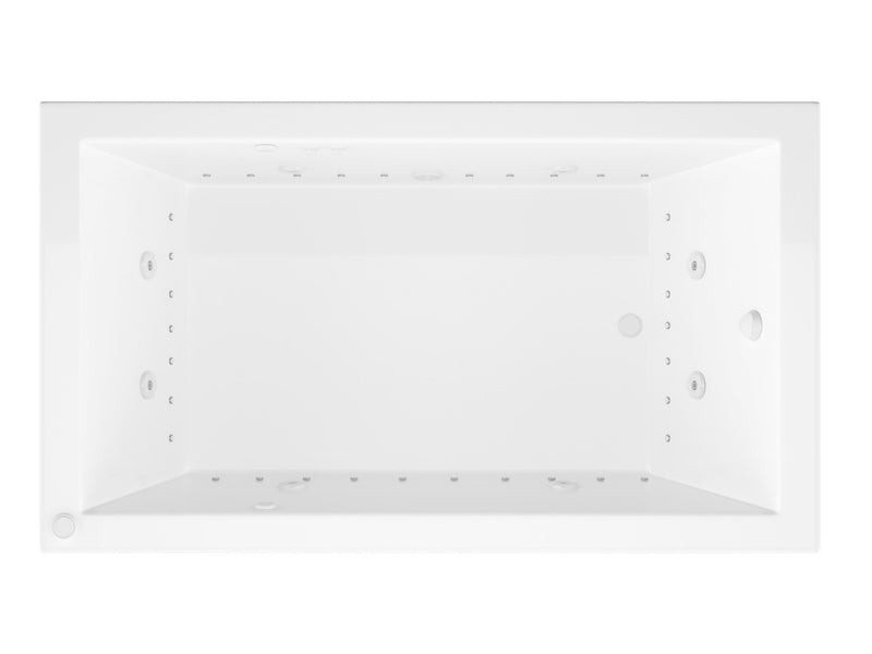 Atlantis Whirlpool 3272VNDR Sapphire 72 in. x 32 in. Rectangular Whirlpool and Air Bathtub with Right Drain and VS Jets and Aroma in Glossy White - view 3