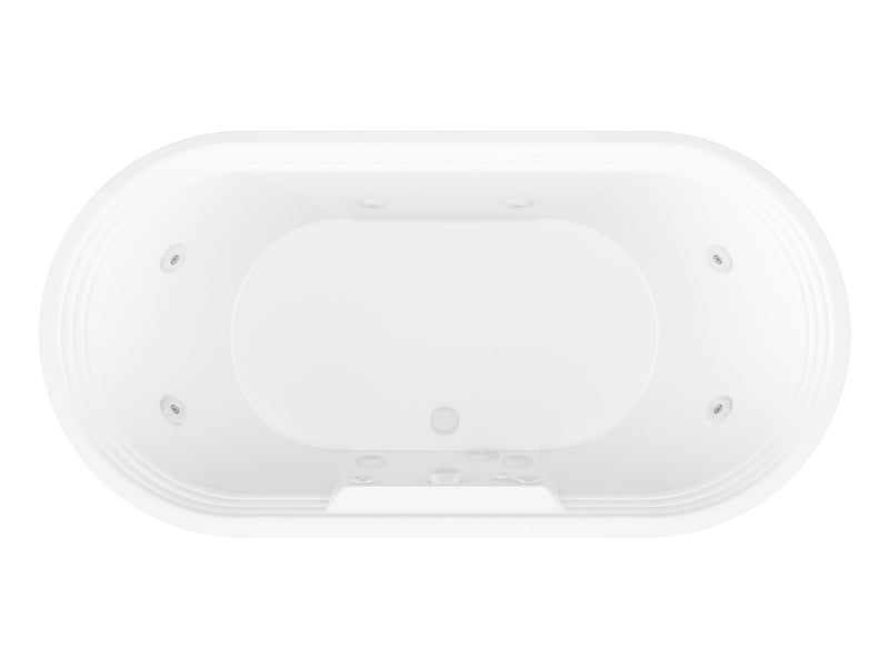 Atlantis Whirlpool 3467RW Royale 34 x 67 Oval Freestanding Whirlpool Jetted Bathtub - view 3