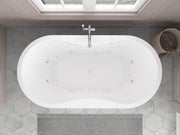 Atlantis Whirlpool 3471AD Embrace 34 x 71 Oval Freestanding Air & Whirlpool Water Jetted Bathtub - view 4