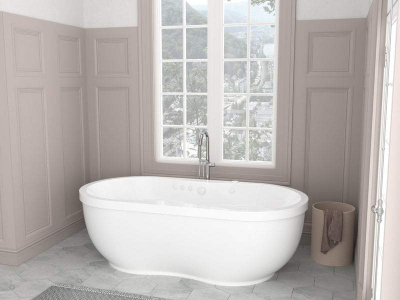 Atlantis Whirlpool 3471AD Embrace 34 x 71 Oval Freestanding Air & Whirlpool Water Jetted Bathtub - view 6