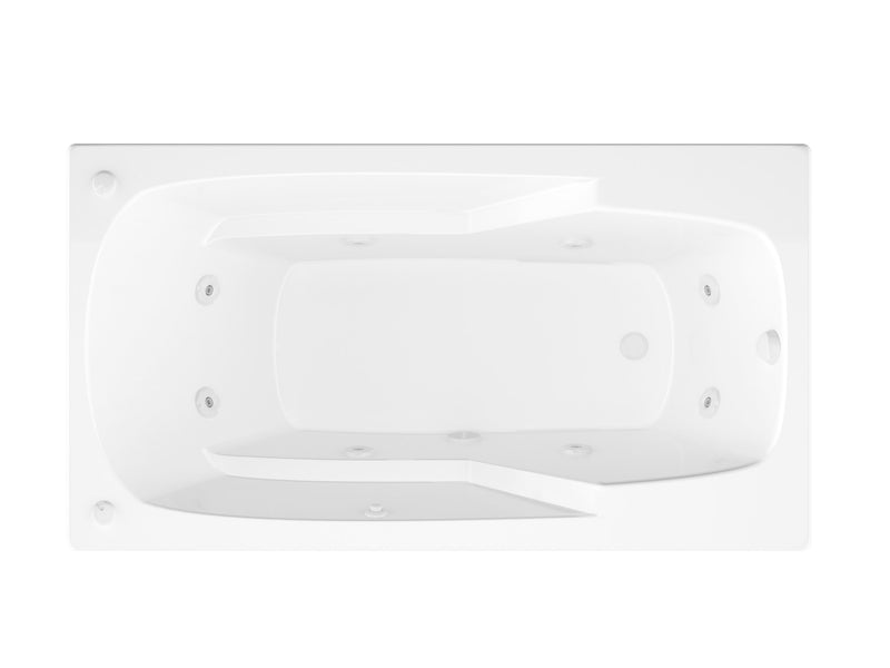 Atlantis Whirlpool 3660EWR Eros 36 x 60 Rectangular Whirlpool Jetted Bathtub - view 3
