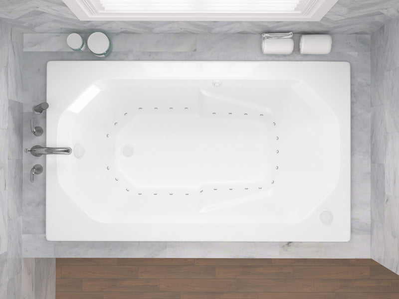 Atlantis Whirlpool 3660MAR Mirage 36 x 60 Rectangular Air Jetted Bathtub with Right Drain - view 4