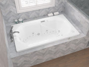 Atlantis Whirlpool 3660MDLX Mirage 36 x 60 Rectangular Air and Whirlpool Jetted Bathtub in White with Left Drain - view 6