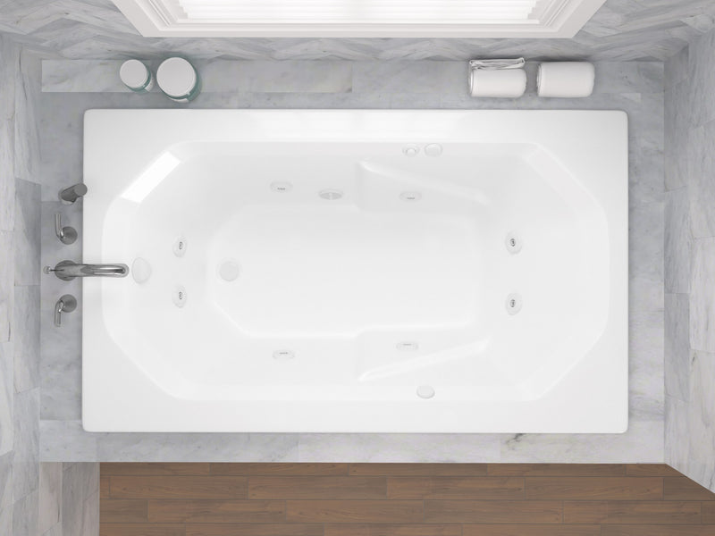 Atlantis Whirlpool 3660MWR Mirage 36 x 60 Rectangular Whirlpool Jetted Bathtub - view 4