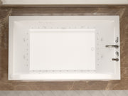 Atlantis Whirlpool 3660VNDL Venetian 59 in. x 36 in. Rectangular Whirlpool and Air Bathtub with Left Drain and VS Jets and Aroma in Glossy White - view 4