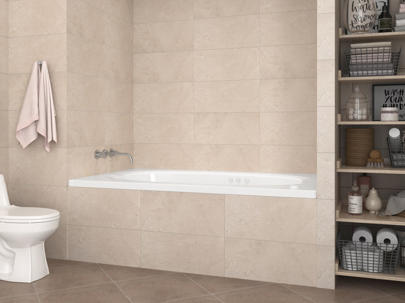 Atlantis Whirlpool 3666PDR Polaris 36 x 66 Rectangular Air & Whirlpool Jetted Bathtub - view 6