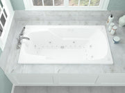 Atlantis Whirlpool 3672EDL Eros 36 x 72 Rectangular Air & Whirlpool Jetted Bathtub with Left Drain - view 5