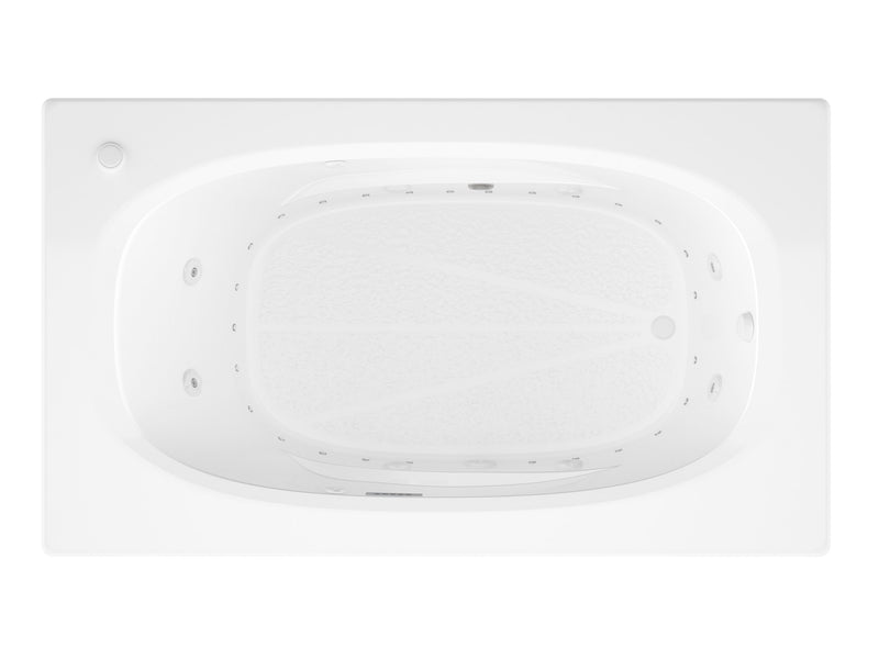 Atlantis Whirlpool 3672PDLX Polaris  35.875 x 71.5in. Air and Whirlpool Jetted Bathtub in White with Left Drain - view 3
