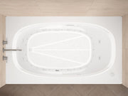 Atlantis Whirlpool 3672PDRX Polaris  35.875 x 71.5in. Air and Whirlpool Jetted Bathtub in White with Right Drain - view 4