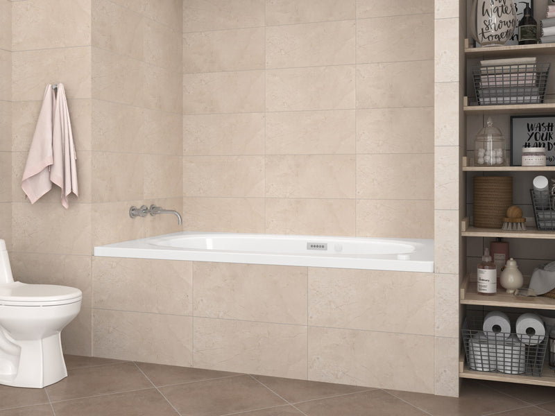 Atlantis Whirlpool 3672PDRX Polaris  35.875 x 71.5in. Air and Whirlpool Jetted Bathtub in White with Right Drain - view 6