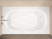 Atlantis Whirlpool 3672PWR Tigers Eye Series 72 in. x 36 in. Rectangular Whirlpool Bathtub with Right Drain and V-Style Back Jets in Glossy White - view 4