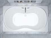Atlantis Whirlpool 3672WAL Whisper 36 x 72 Rectangular Air Jetted Bathtub with Center Drain - view 4