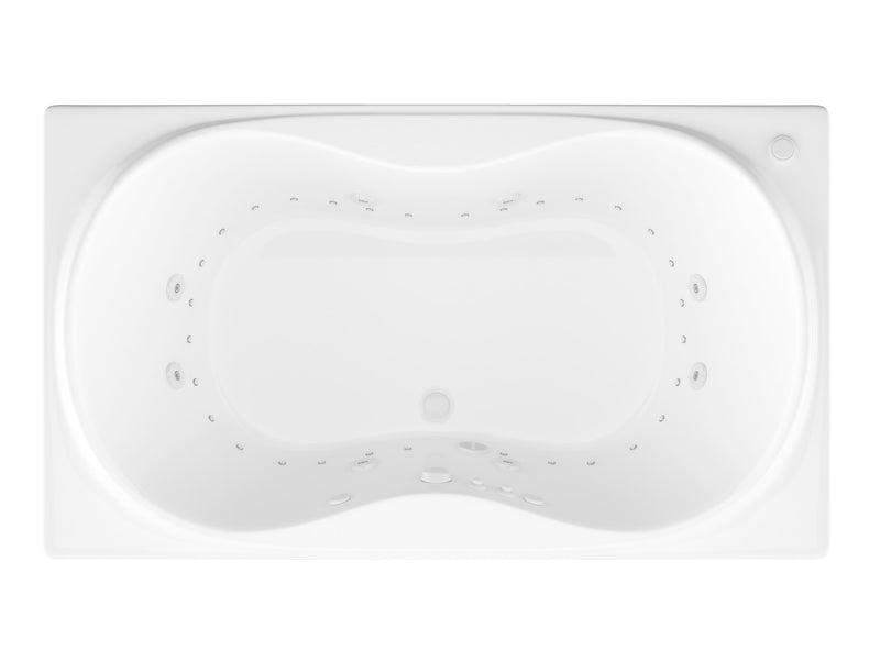 Atlantis Whirlpool 3672WDL Whisper 36 x 72 Rectangular Air & Whirlpool Jetted Bathtub - view 3