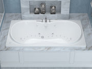 Atlantis Whirlpool 3672WDRX Whisper  35.625 x 72 in. Air and Whirlpool Jetted Bathtub in White with Center Drain - view 5