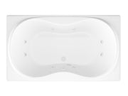 Atlantis Whirlpool 3672WWR Star Series 72 in. x 36 in. Rectangular Whirlpool Bathtub with Center drain and V-Style Back Jets in Glossy Smooth White - view 3