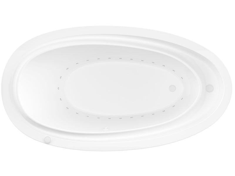 Atlantis Whirlpool 3871BA Breeze 38 x 71 Oval Freestanding Air Jetted Bathtub - view 3
