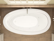 Atlantis Whirlpool 3871BW Breeze 38 x 71 Oval Freestanding Whirlpool Jetted Bathtub - view 4