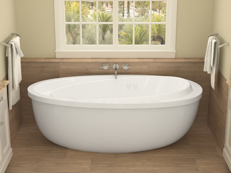 Atlantis Whirlpool 3871BW Breeze 38 x 71 Oval Freestanding Whirlpool Jetted Bathtub - view 5