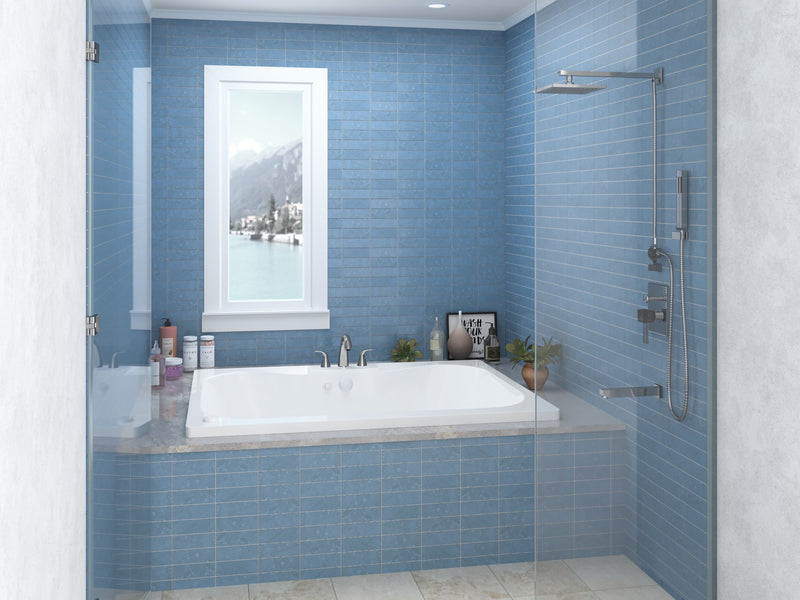 Atlantis Whirlpool 4060NAR Neptune 40 x 60 Rectangular Air Jetted Bathtub with Center Drain - view 6