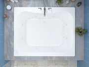 Atlantis Whirlpool 4060NDL Neptune 40 x 60 Rectangular Air & Whirlpool Jetted Bathtub - view 4