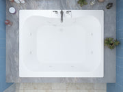 Atlantis Whirlpool 4060NWR Neptune 40 x 60 Rectangular Whirlpool Jetted Bathtub with Center Drain - view 4