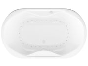 Atlantis Whirlpool 4170IAR Indulgence 41 x 71 Oval Air Jetted Bathtub with Center Drain in White - view 3