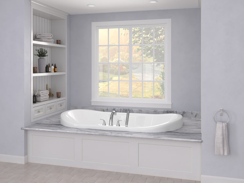 Atlantis Whirlpool 4170IAR Indulgence 41 x 71 Oval Air Jetted Bathtub with Center Drain in White - view 6