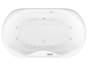 Atlantis Whirlpool 4170IDLX Indulgence 41 x 71 Oval Air and Whirlpool Jetted Bathtub with Center Drain  in White - view 3