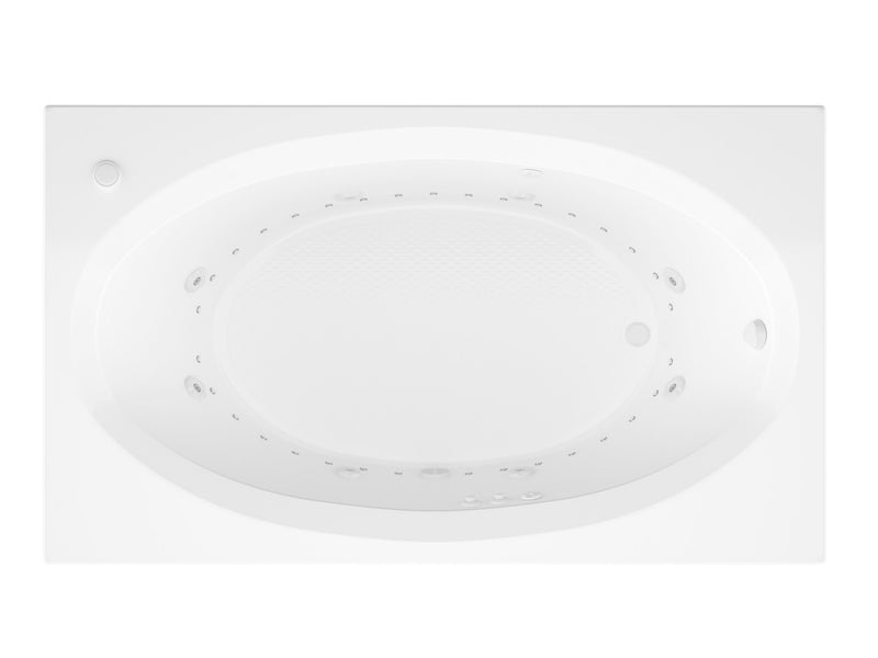 Atlantis Whirlpool 4260VDR Vogue 42 x 60 Rectangular Air & Whirlpool Jetted Bathtub with Right Drain - view 3