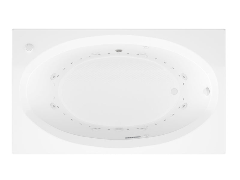 Atlantis Whirlpool 4260VDRX Vogue  42 x 59.625in. Air and Whirlpool Jetted Bathtub in White with Right Drain - view 3