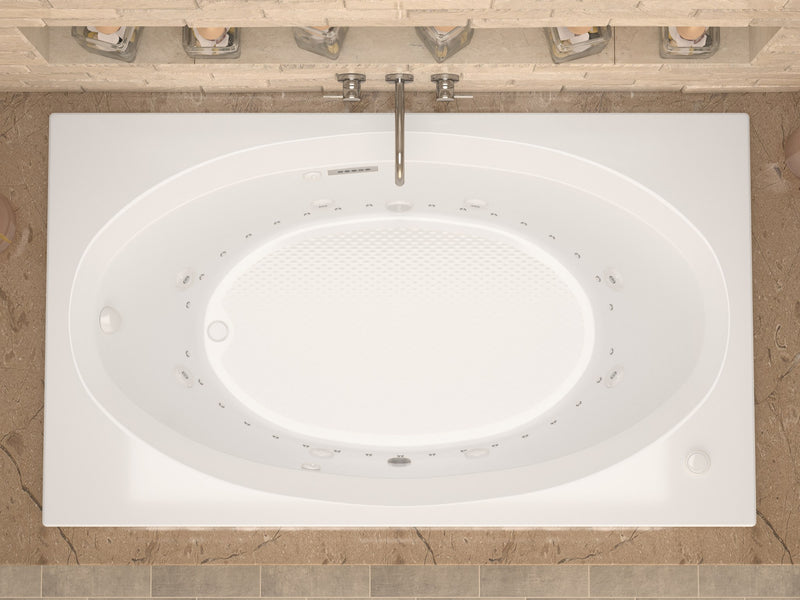 Atlantis Whirlpool 4260VDRX Vogue  42 x 59.625in. Air and Whirlpool Jetted Bathtub in White with Right Drain - view 4