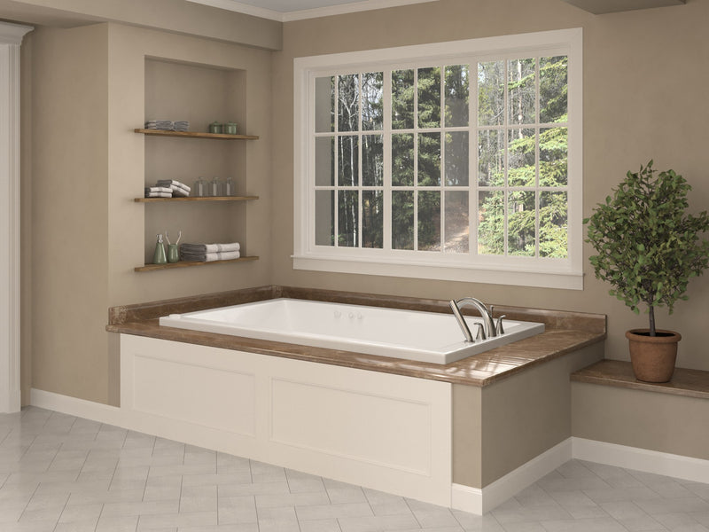 Atlantis Whirlpool 4260VNDL Sapphire 60 in. x 42 in. Rectangular Whirlpool and Air Bathtub with Left Drain and VS Jets and Aroma in Glossy White - view 6