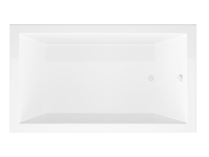 Atlantis Whirlpool 4260VNS Venetian 42 x 60 Rectangular Soaking Bathtub with Reversible Drain - view 3