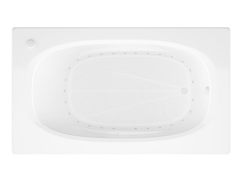 Atlantis Whirlpool 4266PAR Tigers Eye Series 65 in. x 42 in. Rectangular Air Bathtub with Right Side Drain and Aromatherapy in Glossy Smooth White - view 3
