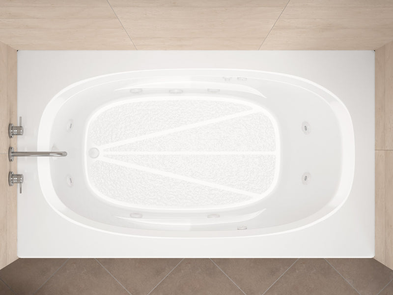 Atlantis Whirlpool 4266PWL Polaris 42 x 66 Rectangular Whirlpool Jetted Bathtub - view 4