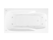 Atlantis Whirlpool 4272EWL Coral Series 71 in. x 42 in. Rectangular Whirlpool Bathtub with Left Side Drain and V-Style Back Jets in Glossy White - view 3