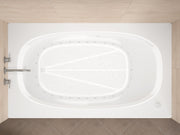 Atlantis Whirlpool 4272PAL Polaris  71 in. x 42 in. Rectangular Air Bathtub with Left Side Drain and Aromatherapy in Glossy Smooth White - view 4