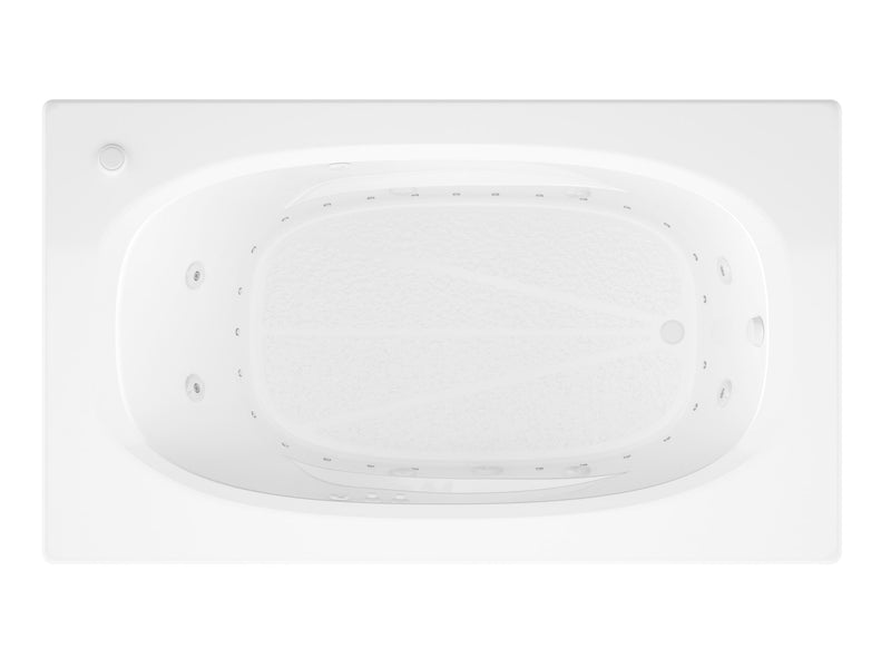 Atlantis Whirlpool 4272PDL Polaris  71 in. x 42 in. Rectangular Whirlpool and Air Bathtub with Left Drain and VS Jets and Aroma in Glossy White - view 3