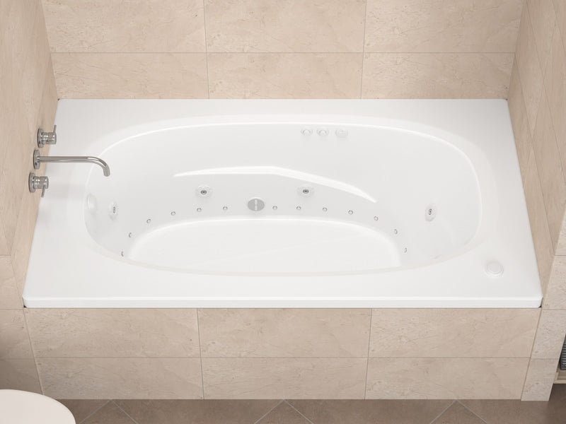 Atlantis Whirlpool 4272PDL Polaris  71 in. x 42 in. Rectangular Whirlpool and Air Bathtub with Left Drain and VS Jets and Aroma in Glossy White - view 5