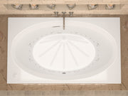 Atlantis Whirlpool 4272VCDLX Vogue  41.625 x 70.75in. Air and Whirlpool Jetted Bathtub in White with Center Drain - view 4