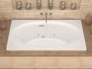 Atlantis Whirlpool 4272VCDLX Vogue  41.625 x 70.75in. Air and Whirlpool Jetted Bathtub in White with Center Drain - view 5