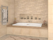 Atlantis Whirlpool 4272VCDLX Vogue  41.625 x 70.75in. Air and Whirlpool Jetted Bathtub in White with Center Drain - view 6