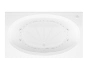 Atlantis Whirlpool 4272VCDR Vogue 71 in. x 42 in. Rectangular Whirlpool and Air Bathtub with Center drain and VS Jets and Aroma in Glossy White - view 3