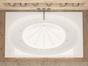 Atlantis Whirlpool 4272VCDR Vogue 71 in. x 42 in. Rectangular Whirlpool and Air Bathtub with Center drain and VS Jets and Aroma in Glossy White - view 4