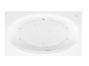 Atlantis Whirlpool 4272VCDRX Vogue  41.625 x 70.75in. Air and Whirlpool Jetted Bathtub in White with Center Drain - view 3