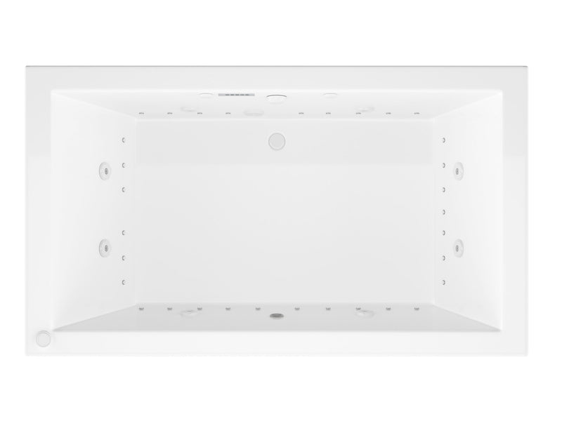 Atlantis Whirlpool 4272VNCDLX Venetian  41.625 x 72 in. Air and Whirlpool Jetted Bathtub in White with Reversible Drain - view 3