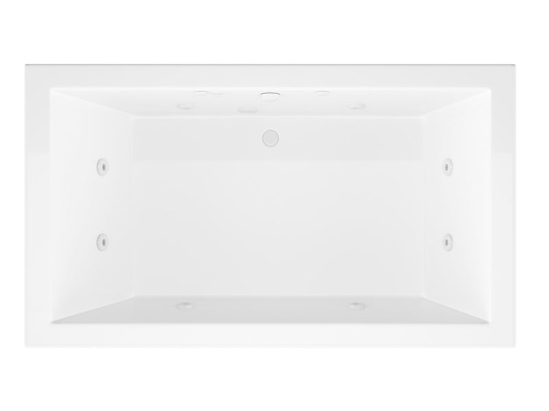 Atlantis Whirlpool 4272VNCWL Venetian 42 x 72 Rectangular Whirlpool Jetted Bathtub with Reversible Drain - view 3